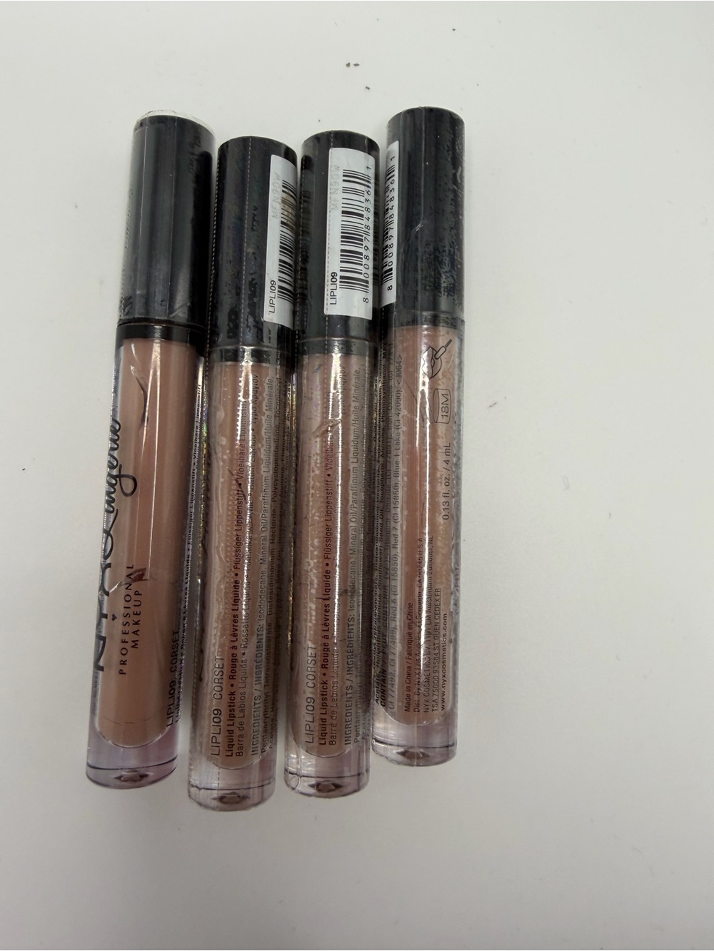 NYX Lip Gloss Set - Nude & Rose Gold Shimmer